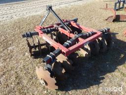 TAYLOR-WAY 377 DISK HARROW, 3pt. 6ft.
