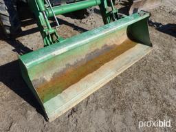 JOHN DEERE 4520 TRACTOR W/ 400X BUCKET, 2WD, OPEN STATION (ODOMETER SHOWS: 1,448.4 HRS) SN# LV4520P1