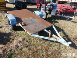 BLUE SINGLE AXLE TRAILER **NO TITLE**