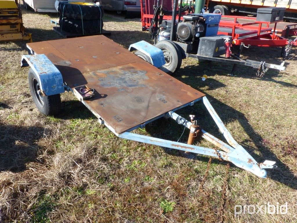 BLUE SINGLE AXLE TRAILER **NO TITLE**