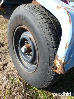 BLUE SINGLE AXLE TRAILER **NO TITLE**