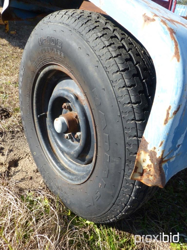 BLUE SINGLE AXLE TRAILER **NO TITLE**