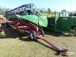 JOHN DEERE 630F HYDRA-FLEX/FULL FINGER VIN#H00630F707512 (TRAILER NOT FOR SALE)