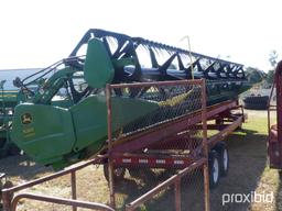 JOHN DEERE 630F HYDRA-FLEX/FULL FINGER VIN#H00630F707512 (TRAILER NOT FOR SALE)