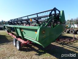JOHN DEERE 630F HYDRA-FLEX/FULL FINGER VIN#H00630F707512 (TRAILER NOT FOR SALE)