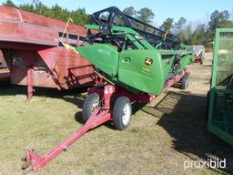 JOHN DEERE 630F HYDRA-FLEX/FULL FINGER VIN#H00630F707512 (TRAILER NOT FOR SALE)