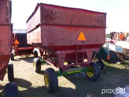 UNVERFERTH MCCURDY GRAIN TRAILER W/ JOHN DEERE RUNNING GEAR