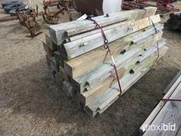 (21) 6''X6'' SQUARE TREATED 7' FENCE POST