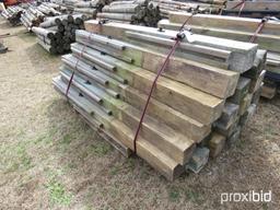 (21) 6''X6'' SQUARE TREATED 7' FENCE POST