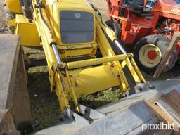 NEW HOLLAND LB75 BACKHOE 2WD OPEN-STATION W/ BUCKET & FORKS SN#031032951 (ODOMETER SHOWS: 4,600 HRS.