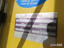 NEW HOLLAND LB75 BACKHOE 2WD OPEN-STATION W/ BUCKET & FORKS SN#031032951 (ODOMETER SHOWS: 4,600 HRS.
