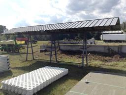 20' METAL RACK W/ TIN TOP