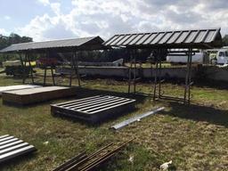 20' METAL RACK W/ TIN TOP