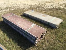 (2) ALUMINUM SCAFFOLDING