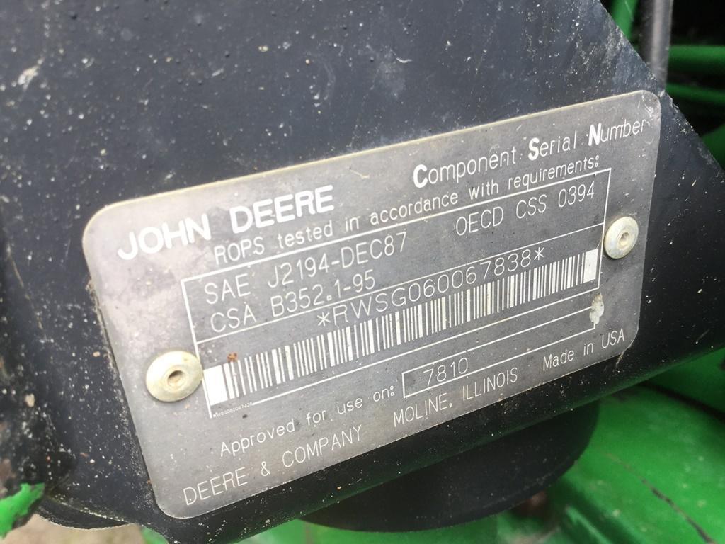 JOHN DEERE 7810 4WD/CAB-AIR TRACTOR
