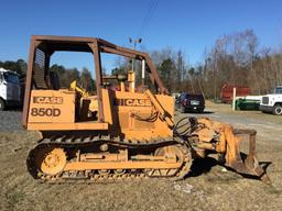CASE 850D BULL DOZER LONG TRACK 6-WAY BLADE OPEN-STATION W/ NEW TRACKS, SPROCKETS, CHAINS, RAD WITH