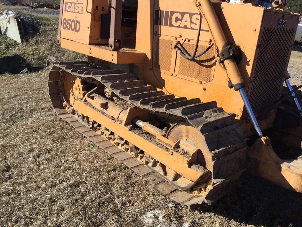 CASE 850D BULL DOZER LONG TRACK 6-WAY BLADE OPEN-STATION W/ NEW TRACKS, SPROCKETS, CHAINS, RAD WITH