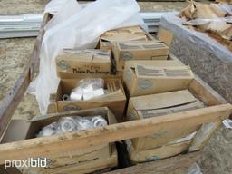1 WOOD BOX OF PVC FITTINGS (ALL SIZES)