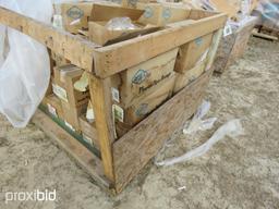 1 WOOD BOX OF PVC FITTINGS (ALL SIZES)