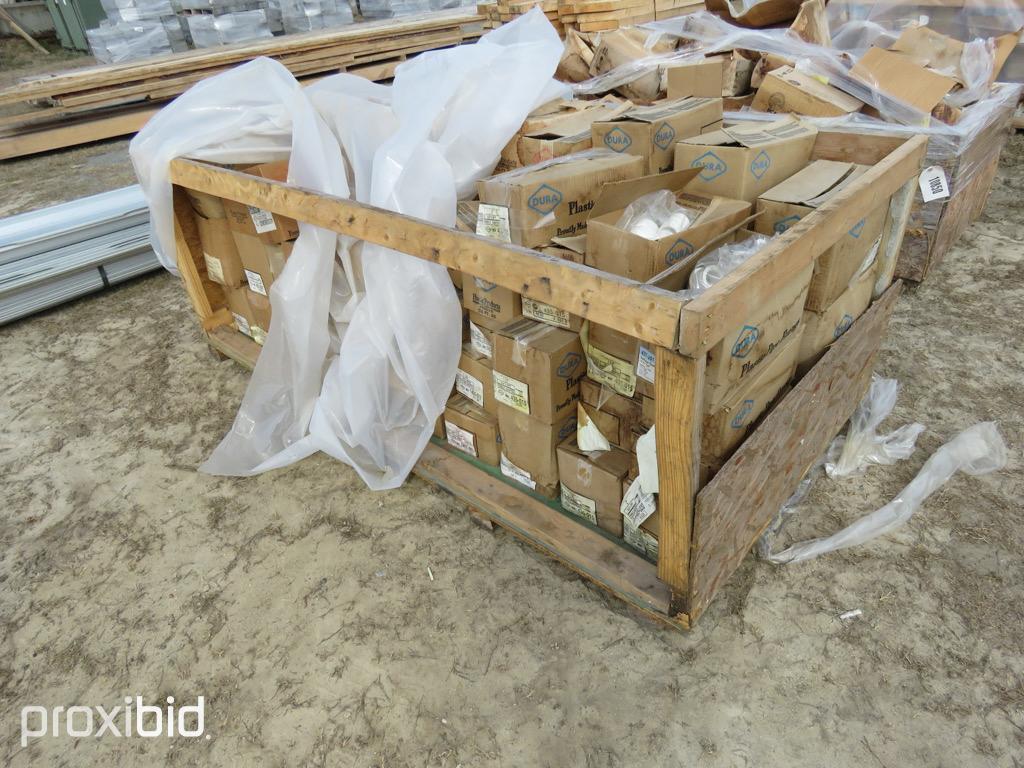 1 WOOD BOX OF PVC FITTINGS (ALL SIZES)
