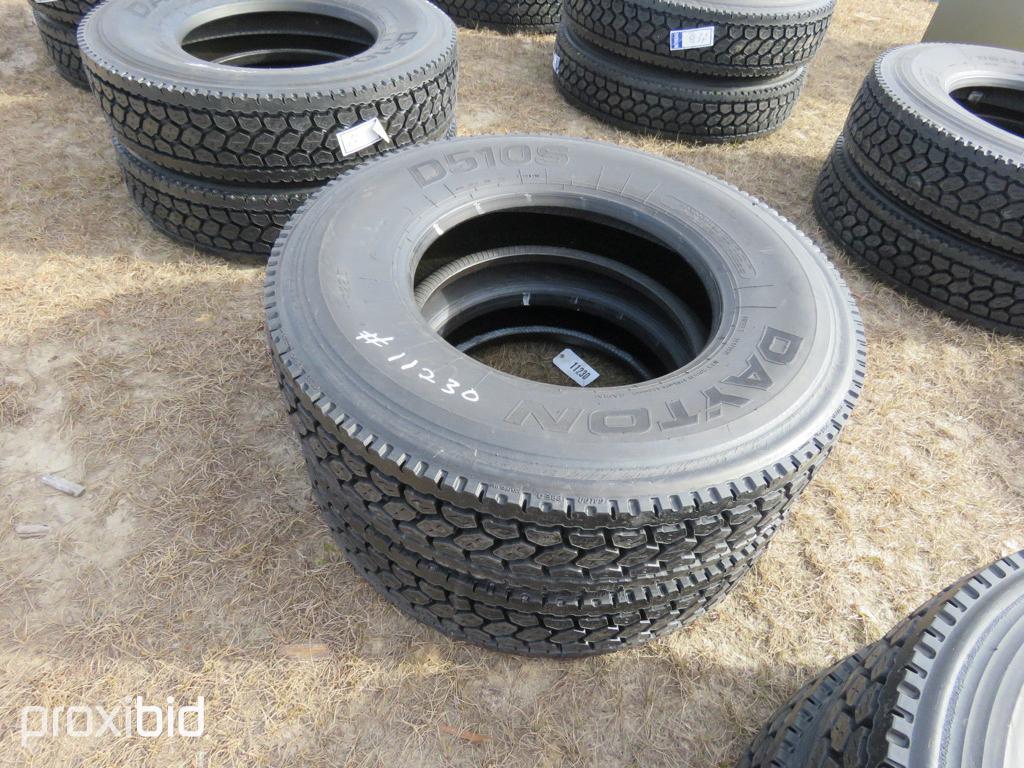 (2) NEW RECAP TIRES 11R24.5