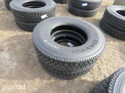 (2) NEW RECAP TIRES 11R24.5