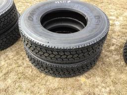 (2) NEW RECAP TIRES 11R24.5