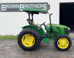 John Deere 5075E 4WD open station w/ left hand reverser 2544.3 hrs (still in use, hours may increase