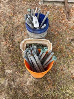 1" GALVINIZED ANCHOR BOLTS W/ NUTS (44 PIECES)...