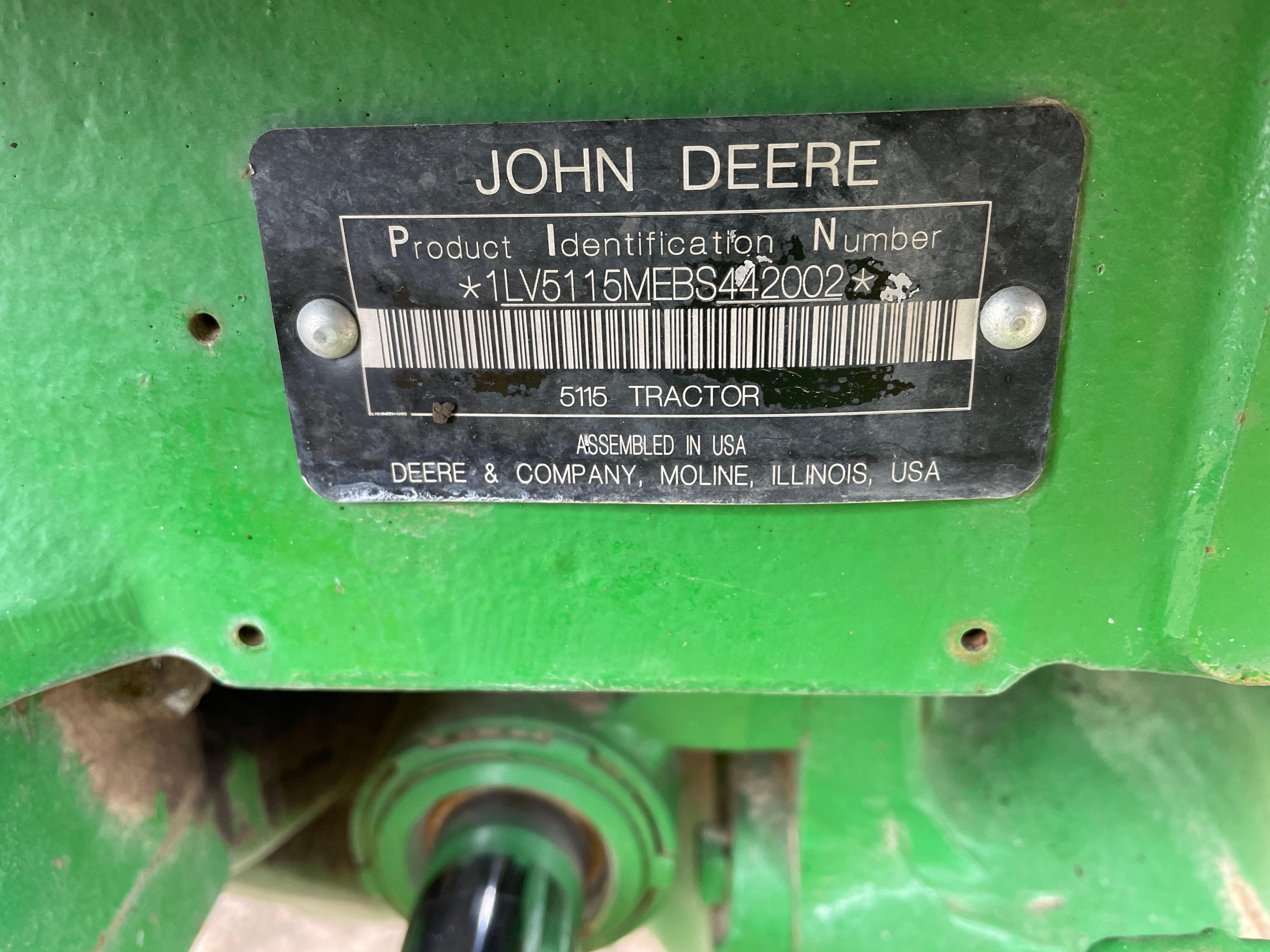 JOHN DEERE 5115M TRACTOR