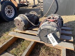 TWO ELECTRIC... MOTORS ON PALLET...