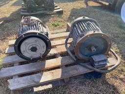 TWO ELECTRIC... MOTORS ON PALLET...