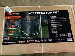 BICYCLE METAL PENT SHED