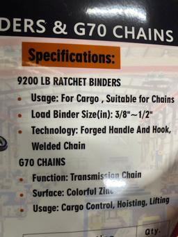 RATCHET BINDER AND G70 CHAINS LHR-RC9200