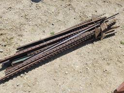 (25) COUNT 6/6 ½ FT STEEL "T" FENCE POSTS