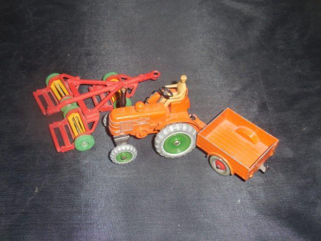 Dinky Toys- Tractor, Wagon, Disc