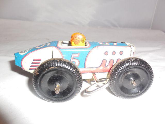 Vintage Tin Wind Up Marx Race Car