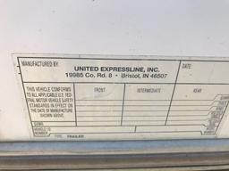 "unit 1072 1998 5' X 8' United Expressline Cargo Tr 3500lb Single Axle, 350