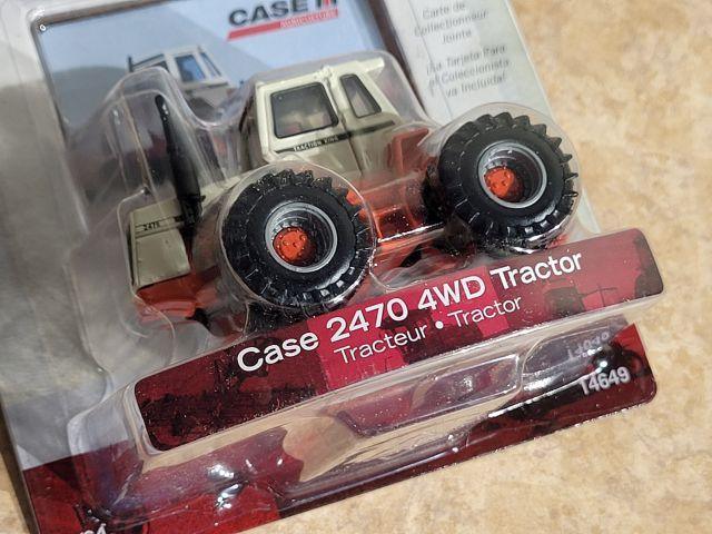 Ertl Case Tractors Case 2290 1/43 Tractor, Case 1370 1/64 Tractor, and Case 2470 4WD 1/64 Tractor w/
