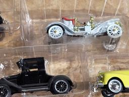 Box of Die-Cast Classic Cars and Trucks