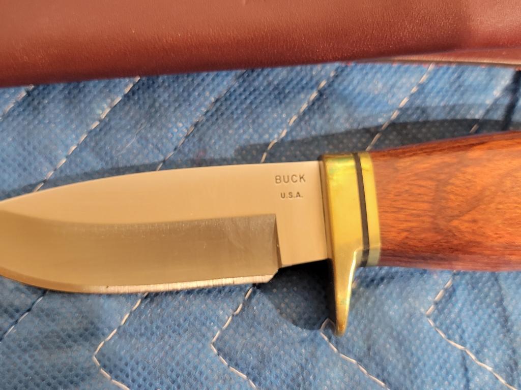 Buck wood handled 7 ½” knife