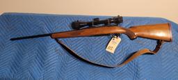 Ruger M77, .30-06 bolt Tasco scope and leather