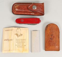 Swiss Army Knife - Sharpening Stone w/ Cases