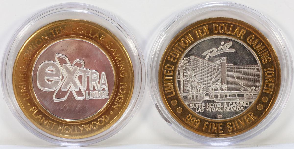 Planet Hollywood $10 Gaming Token & Rio Hotel $10 Gaming Token