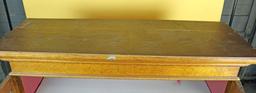 Vintage Oak Display Cabinet 39" x 46" x 13.5"