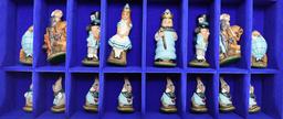 Alice In Wonderland Hand Painted Chess Set