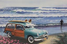 3 Woody Wagon Prints - Framed