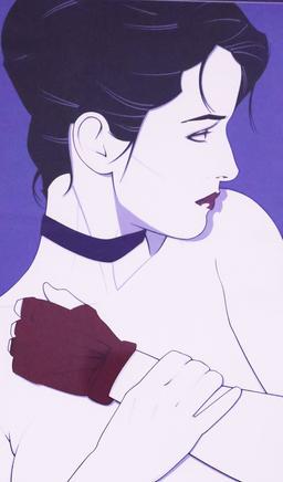 Framed Nagel Print "Woman with Glove"