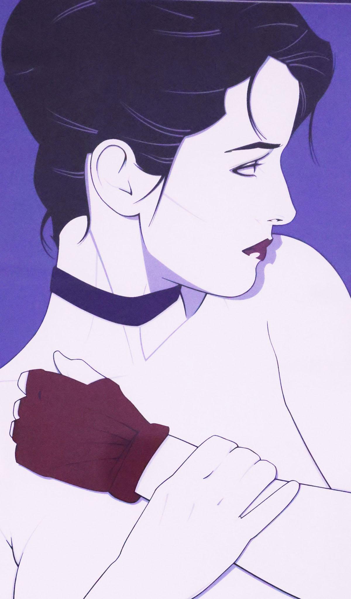 Framed Nagel Print "Woman with Glove"