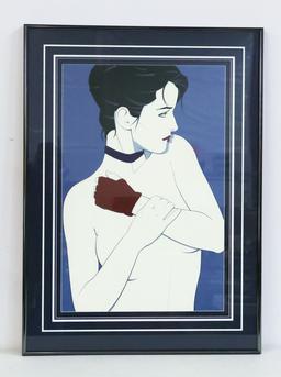 Framed Nagel Print "Woman with Glove"